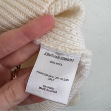 Load image into Gallery viewer, Jonathan Simkhai Wool Cable Knit Puff Sleeve Mock Neck Sweater (Small)
