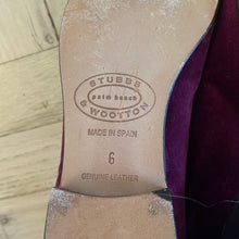 Load image into Gallery viewer, Stubbs &amp; Wootten x J. Crew Glasgow Palm Beach Velvet Argyle Embroidered Loafers (W6)
