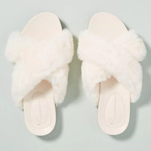 Load image into Gallery viewer, Anthropologie Remi Faux Fur Slide Slippers (W9)
