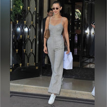 Load image into Gallery viewer, NWT Reformation Cameran Plaid Corset Lace-Up Straight Leg Jumpsuit (6)
