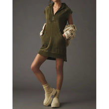 Load image into Gallery viewer, Anthropologie Daily Practice Meru Zip-Front Sweatshirt Mini Dress (XS)
