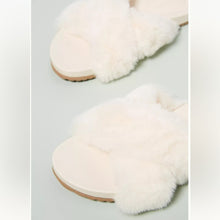Load image into Gallery viewer, Anthropologie Remi Faux Fur Slide Slippers (W9)

