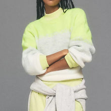 Load image into Gallery viewer, Anthropologie Maeve Neon Gradient Crewneck Sweater (Small)
