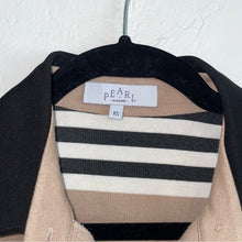 Load image into Gallery viewer, Pearl by Lela Rose Striped Jersey Knit Button Collar Midi Shirt Dress (XS)
