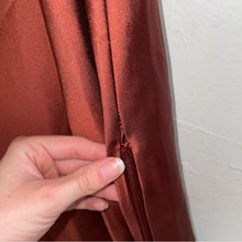 Load image into Gallery viewer, NWT Revelry Skye Satin Cinnamon Rose Cowl Neck Maxi Bridesmaid Dress (10)
