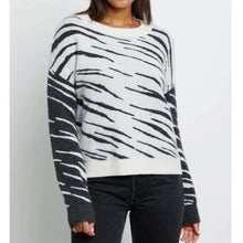 Load image into Gallery viewer, Rails Lana Wool Cashmere Tiger Print Crewneck Sweater (Medium)
