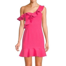 Load image into Gallery viewer, Likely Norvina Ruffle Asymmetrical One Shoulder Mini Dress (2)
