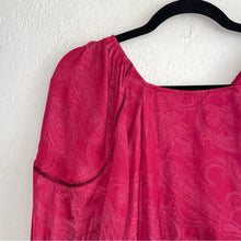 Load image into Gallery viewer, Tularosa Avery Drop Waist Balloon Sleeve Ruffle Satin Mini Dress (XXS)
