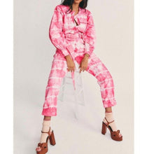 Load image into Gallery viewer, LoveShackFancy Paca Tie Dye Balloon Sleeve Full Length Coveralls Jumpsuit (0)
