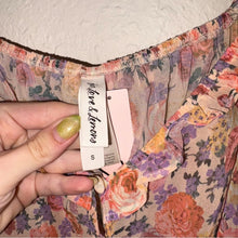 Load image into Gallery viewer, NWT For Love &amp; Lemons Gardenia Floral Sheer Lace Button-Up Robe (Small)
