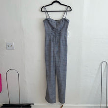 Load image into Gallery viewer, NWT Reformation Cameran Plaid Corset Lace-Up Straight Leg Jumpsuit (6)
