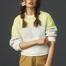 Load image into Gallery viewer, Anthropologie Maeve Neon Gradient Crewneck Sweater (Small)
