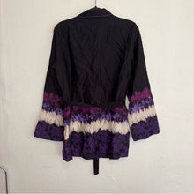 Load image into Gallery viewer, NWOT Scotch + Soda Dip Dye Printed Oversized Belted Pyjama Blazer (XS) - (Small)
