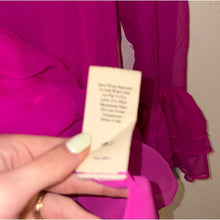 Load image into Gallery viewer, LoveShackFancy Darling Silk One Shoulder Ruffle Asymmetrical Mini Dress (6)
