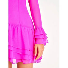 Load image into Gallery viewer, LoveShackFancy Darling Silk One Shoulder Ruffle Asymmetrical Mini Dress (6)
