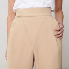 Load image into Gallery viewer, ADAY Portfolio Crossover Tailored High Rise Tapered Trouser Pants (XS)
