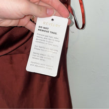 Load image into Gallery viewer, NWT Revelry Skye Satin Cinnamon Rose Cowl Neck Maxi Bridesmaid Dress (10)
