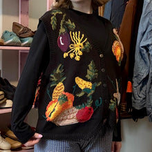 Load image into Gallery viewer, Vintage Thanksgiving Fall Harvest Button-Front Sweater Vest (Medium)
