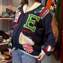 Load image into Gallery viewer, Vintage Eagle&#39;s Eye Teacher Football Cardigan Sweater (Small) - (Medium)
