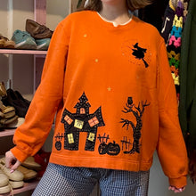 Load image into Gallery viewer, Y2K Halloween Haunted House Beaded Sweatshirt (Large)
