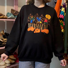 Load image into Gallery viewer, Vintage Halloween Fall Bear Scarecrow Graphic Sweatshirt (Medium) - (Large)
