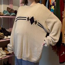 Load image into Gallery viewer, Vintage Argyle Graphic Crewneck Sweater (2X)-(3X)
