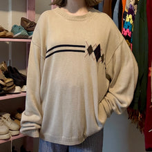 Load image into Gallery viewer, Vintage Argyle Graphic Crewneck Sweater (2X)-(3X)
