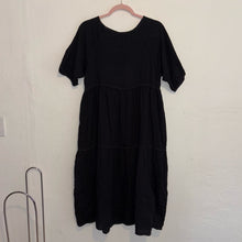 Load image into Gallery viewer, NWT Johnny Was Calme Raglan Tiered Contrast Flowy Crewneck Midi Dress (XS)
