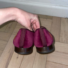 Load image into Gallery viewer, Stubbs &amp; Wootten x J. Crew Glasgow Palm Beach Velvet Argyle Embroidered Loafers (W6)
