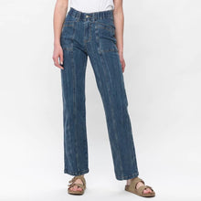 Load image into Gallery viewer, NWT Judy Blue High Waist Elastic Waist Vintage Straight Jeans (0) or (24)
