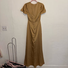Load image into Gallery viewer, NWT Show Me Your Mumu Rome Twist V-Neck Flutter Sleeve Maxi Bridesmaid Dress (XXS)
