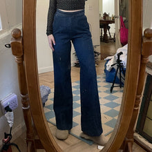 Load image into Gallery viewer, Dries Van Noten High Rise Wide Leg Flare Side Zip Sailor Jeans (0)
