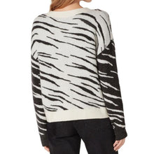 Load image into Gallery viewer, Rails Lana Wool Cashmere Tiger Print Crewneck Sweater (Medium)
