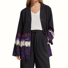 Load image into Gallery viewer, NWOT Scotch + Soda Dip Dye Printed Oversized Belted Pyjama Blazer (XS) - (Small)
