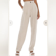 Load image into Gallery viewer, Ronny Kobo Ginevra High Rise Pleated Cuffed Trousers (Small)
