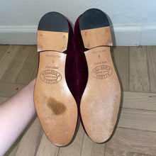 Load image into Gallery viewer, Stubbs &amp; Wootten x J. Crew Glasgow Palm Beach Velvet Argyle Embroidered Loafers (W6)
