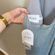 Load image into Gallery viewer, NWT Rumer Rosa Stripe Cutout Back Slit Side Maxi Dress (Medium)
