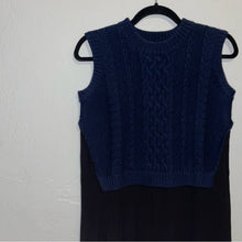 Load image into Gallery viewer, Sea New York Layered Sweater Vest Flowy Wool Silk Midi Dress (XS)
