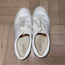 Load image into Gallery viewer, J. Crew Factory Road Trip Leather Lepard Calf Hair Low Top Sneakers (W10)
