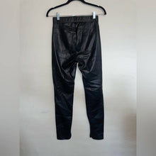 Load image into Gallery viewer, Zara Faux Leather Zip Split Ankle High Waisted Slim Straight Pants (Small)
