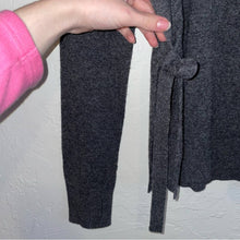Load image into Gallery viewer, Pam &amp; Gela Dream Embroidered Wool Blend Split Side Bow Tie Sweater (Medium)
