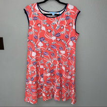 Load image into Gallery viewer, Draper James Floral Ponte Short Cap Sleeve Flattering Short Dress (Large)
