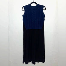 Load image into Gallery viewer, Sea New York Layered Sweater Vest Flowy Wool Silk Midi Dress (XS)
