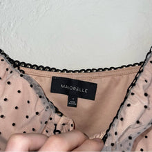 Load image into Gallery viewer, Majorelle Revolve Evan Corset Sheer Puff Sleeve Polka Dot Cropped Top (Medium)
