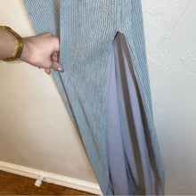 Load image into Gallery viewer, NWT Rumer Rosa Stripe Cutout Back Slit Side Maxi Dress (Medium)
