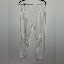 Load image into Gallery viewer, Mother The Flirt Ankle Chew Almost Innocent Distressed High Rise Skinny Jeans (28)
