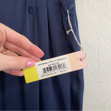 Load image into Gallery viewer, NWT Summersalt Satin Navy Blue High Rise Cinch Pants (4)
