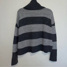 Load image into Gallery viewer, Alice + Olivia Rya Wool Blend Striped Turtleneck Funnel Neck Sweater (Small)
