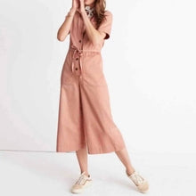 Load image into Gallery viewer, Madewell Wide Leg Crop Button-Front Utility Coveralls Jumpsuit (00)
