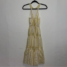 Load image into Gallery viewer, Rebecca Taylor Yard High Neck Halter Open Tie Back Tiered Midi Dress (XS)
